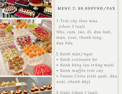 DỊCH VỤ TỔ CHỨC TIỆC TEA BREAK