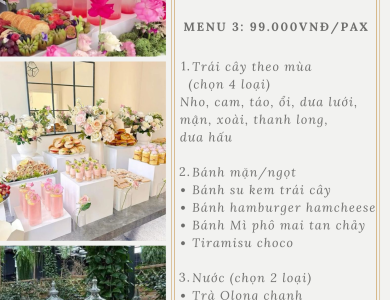 DỊCH VỤ TỔ CHỨC TIỆC TEA BREAK