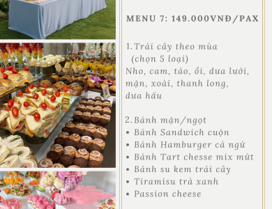 DỊCH VỤ TỔ CHỨC TIỆC TEA BREAK